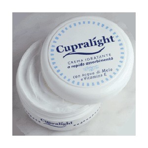 CREMA IDRATANTE A RAPIDO ASSORBIMENTO CUPRALIGHT CON ACQUA DI MELA E VITAMINA E 150 ML